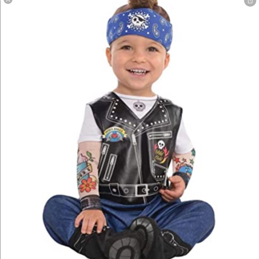 💥HP 🆕 size 6-12 months boy’s Biker Halloween costume